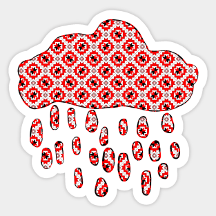 Belarusian pattern. A cloud. Sticker